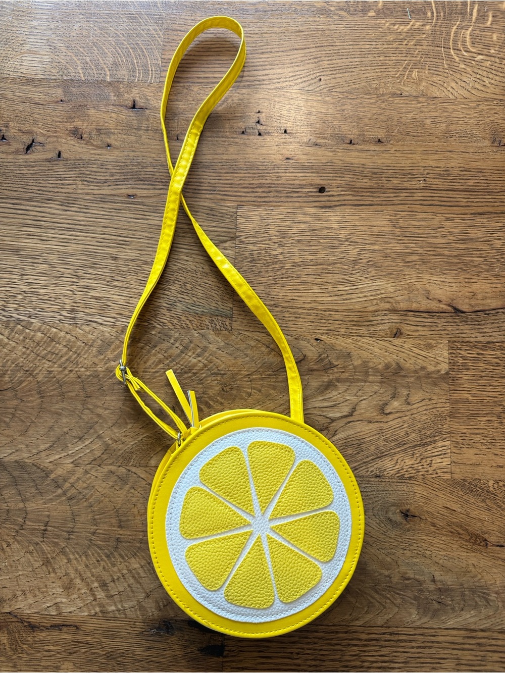 Yellow Lemon Slice Crossbody Bag